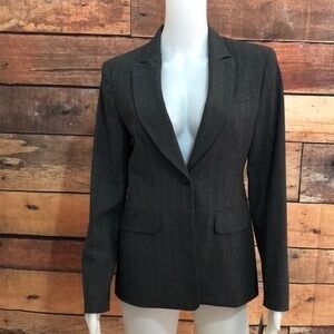 Context One Button Blazer Sz 6P